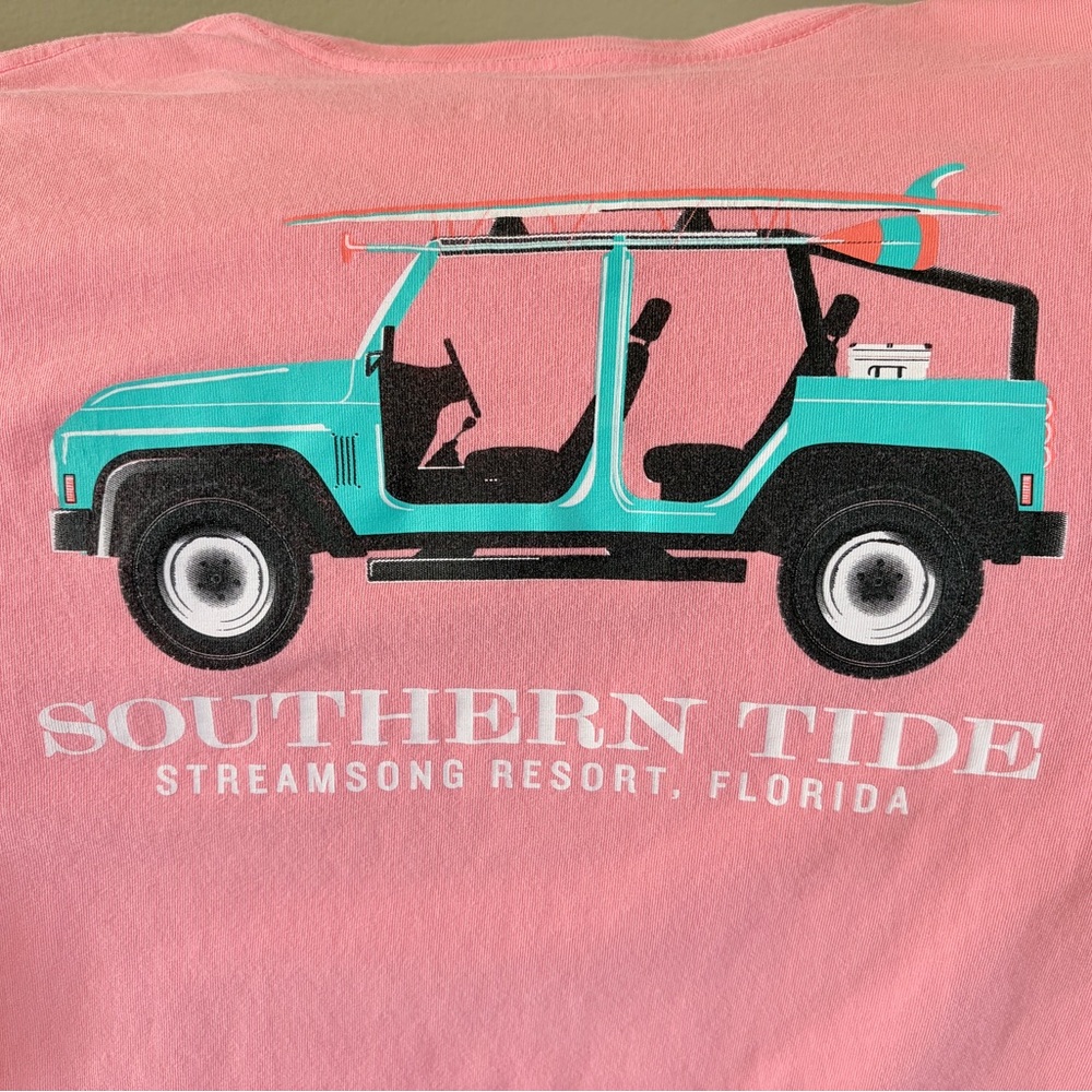 Streamsong Golf Resort Southern Tide Coral Cotton Tee